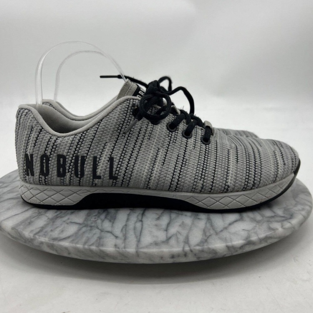 Nobull Shoes Mens 9 Gray Linear Arctic Speckle Trainer Lace Up Low Top Sneaker